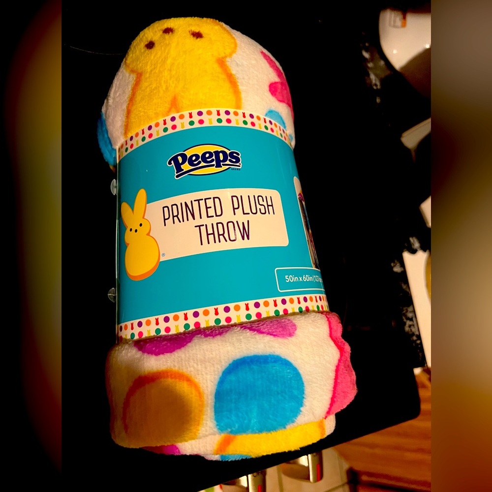 NEW Easter Peeps Throw Blanket
